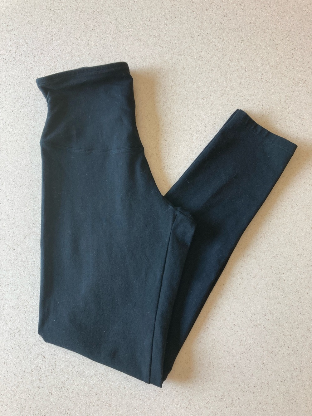 Yummy Black High-Rise Leggings w/Contoured Waistband Women Size S/P